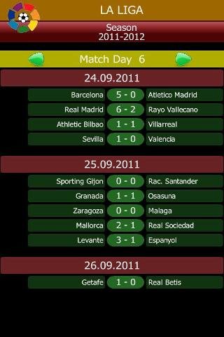 Major Football Tables Fixtures截图1