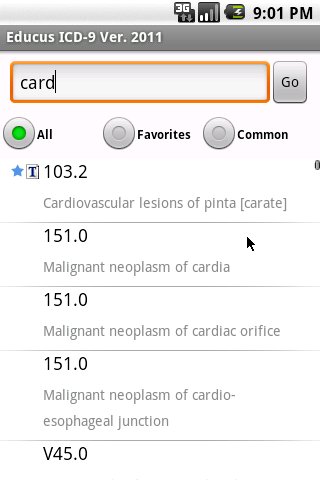 Educus ICD-9 Codes Ver. 2011截图1