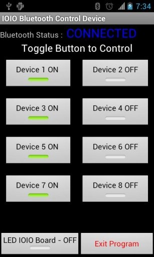 IOIO Bluetooth Control Device截图5