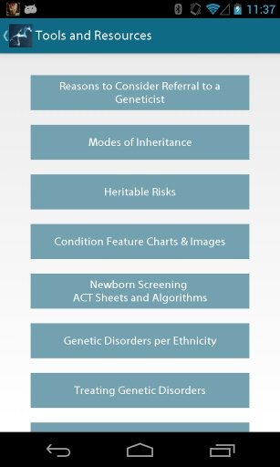 PediaGene: AAP Genetics Guide截图3