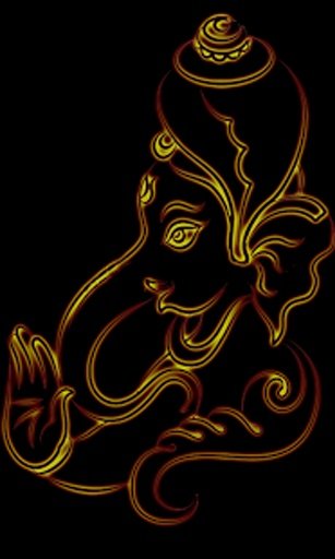 Om Ganesh 3D Neon effect截图1