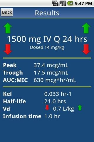 Vancomycin ClinCalc Lite截图1