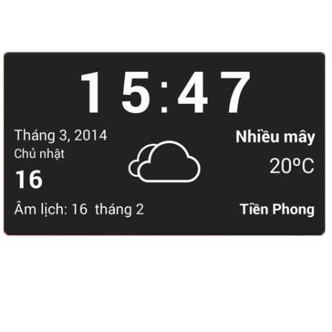 Vietnamese weather widget截图1