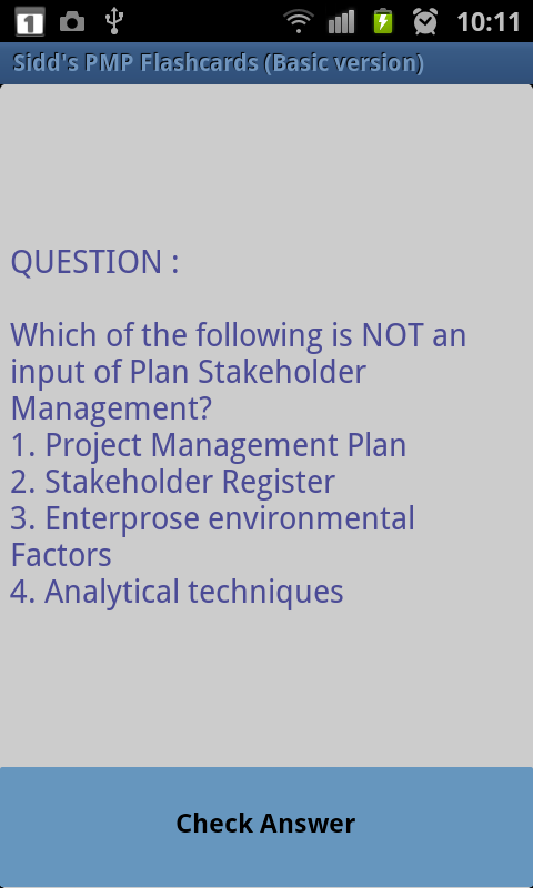 Sidd's PMP Flashcards Basic截图2