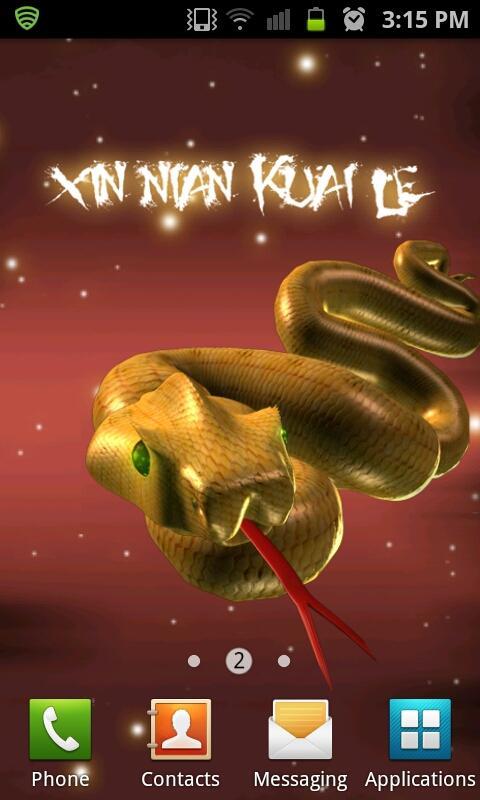 Golden Snake Year LITE LWP截图1