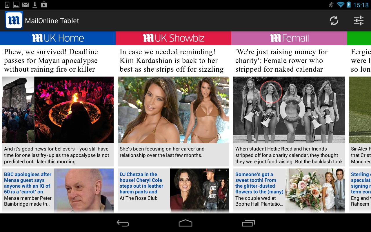 Daily Mail Online Tablet截图2