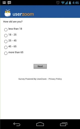 UserZoom Surveys截图2