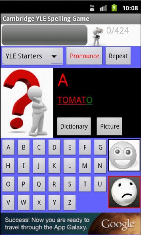 Cambridge YLE Spelling Game截图2