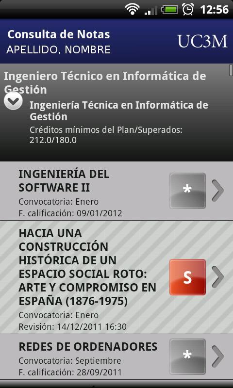 UC3M Calificaciones截图2