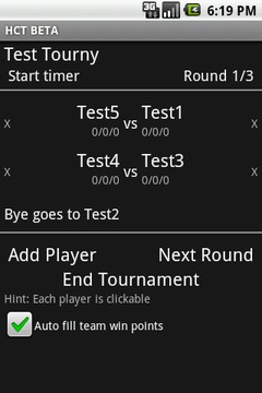 Heroclix Tournament Pairing截图