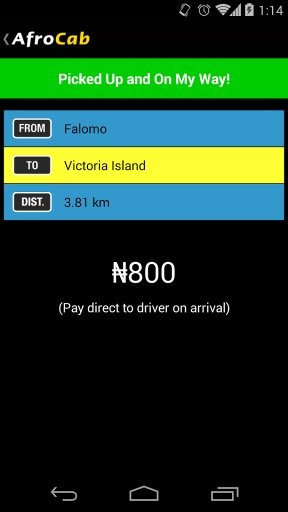 AfroCab - Taxi App for Africa截图1