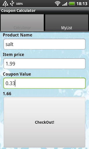 Coupon Calculator Lite截图1