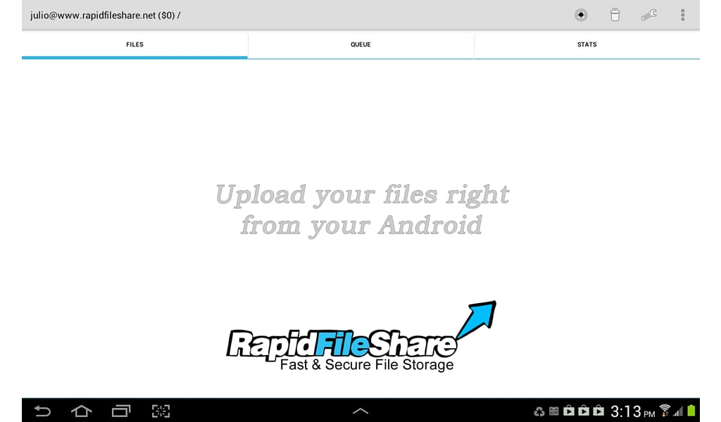 快速的文件共享 RapidFileShare.net Store&amp;Share截图1