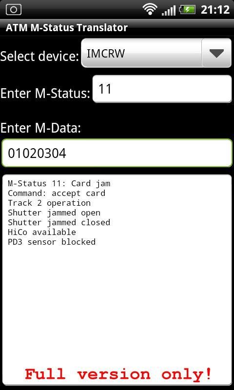 ATM M-Status Translator ...截图4