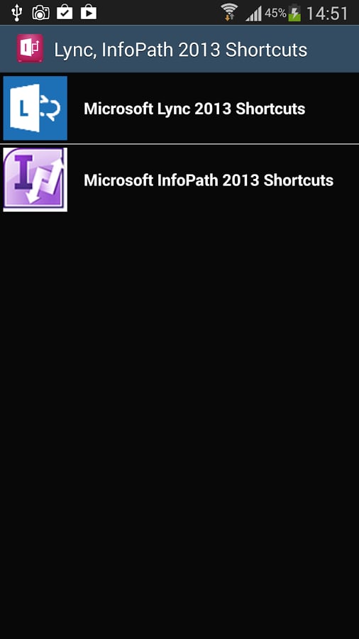 Lync InfoPath 365 shortc...截图3