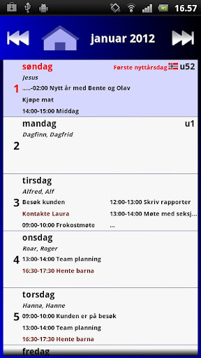 Norsk Kalender - test versjon截图7