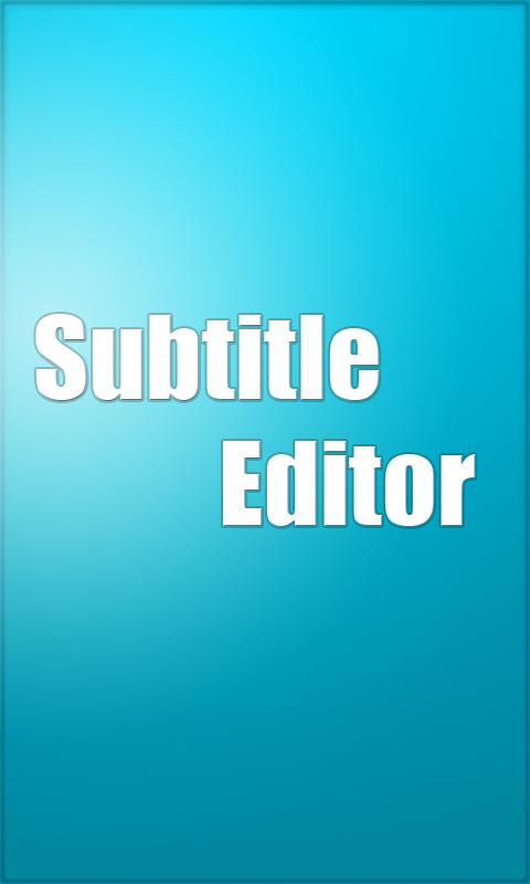 Subtitle Editor截图2