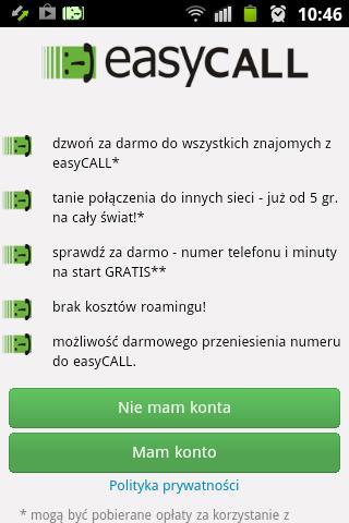 easyCALL.pl (telefon VoIP)截图2