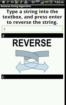 Reverse String Algorithm截图