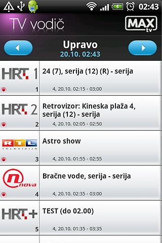 MAXtv Vodič截图1