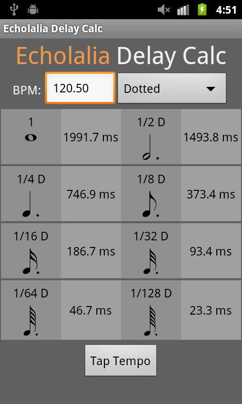 Echolalia Delay Calc截图5