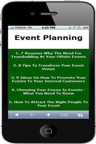 Event Planning截图2