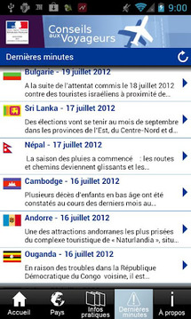 Conseils aux voyageurs截图