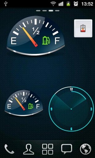 Gauge Battery Widget截图2