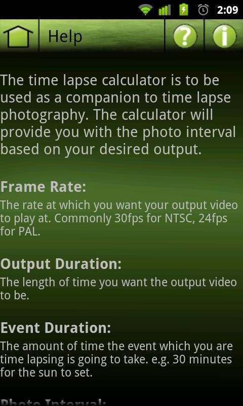 Time Lapse Calculator Lite截图4