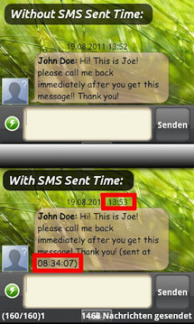 SMS Sent Time截图