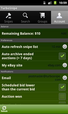 拍卖狙击手 TurboSnipe eBay Auction Sniper截图4