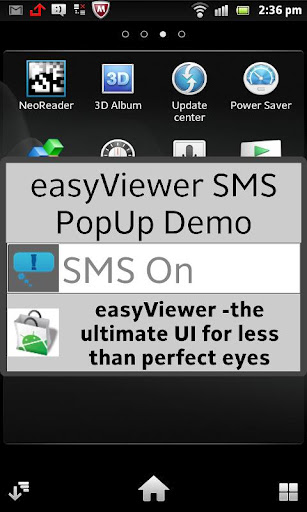 SMS easyViewer pop up display截图2