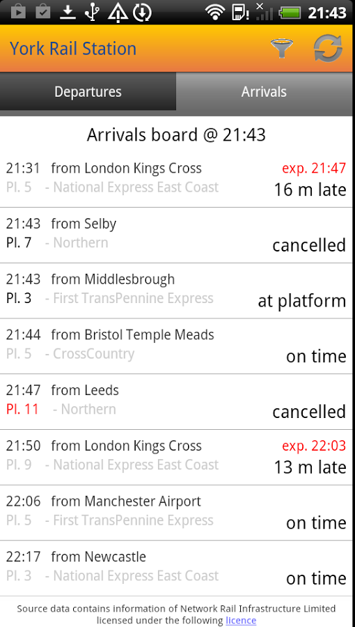 UK Train Times: Train Scout截图5