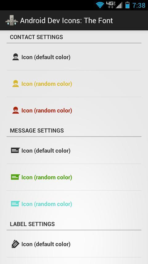 Android Dev Icons: The Font截图3