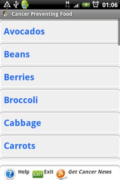 Cancer Preventing Food (Health截图