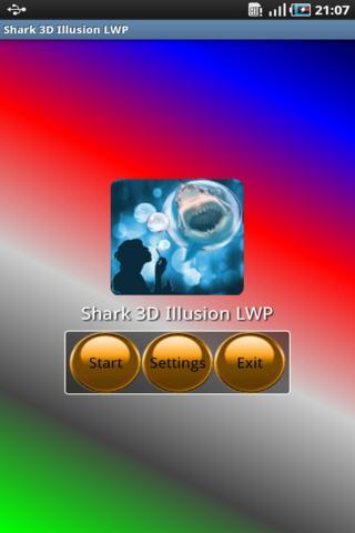 Shark 3D Illusion LWP截图1