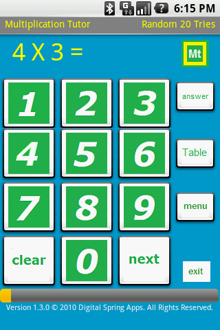 Multiplication Tutor截图1