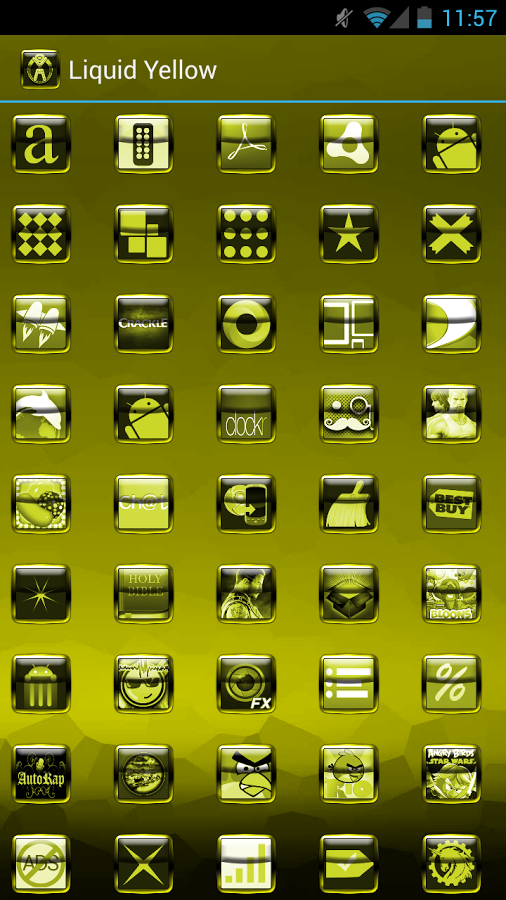 Liquid Yellow Icon Pack截图2