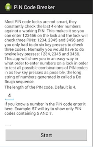PIN Code Breaker截图1