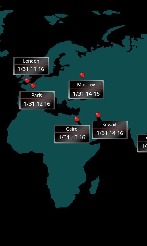 World Map Clock截图5