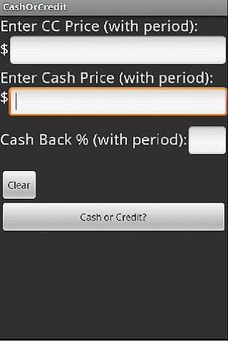 Cash Or Credit? Gas Calc...截图1