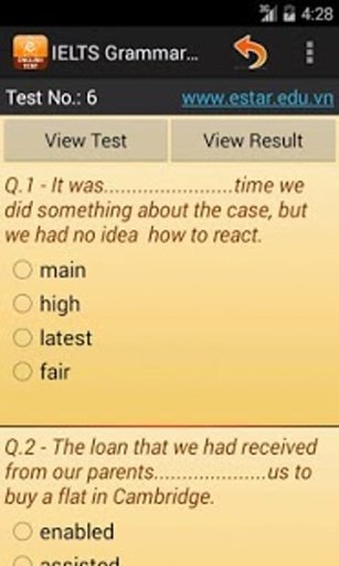 IELTS Grammar Test截图3