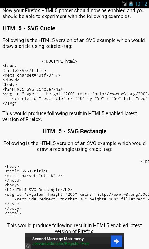 HTML 5 Tutorials / Progr...截图3