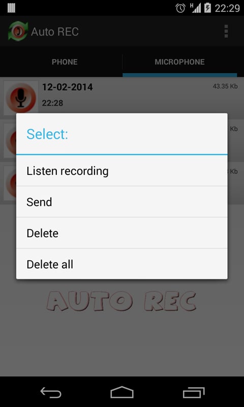 Recorder Auto REC Trial截图3