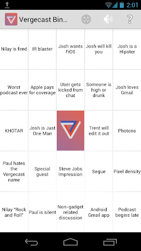 Vergecast Bingo截图4