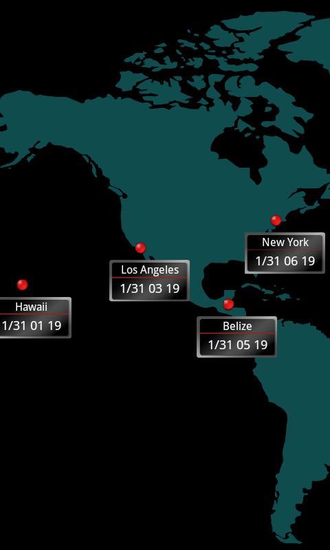 World Map Clock截图1