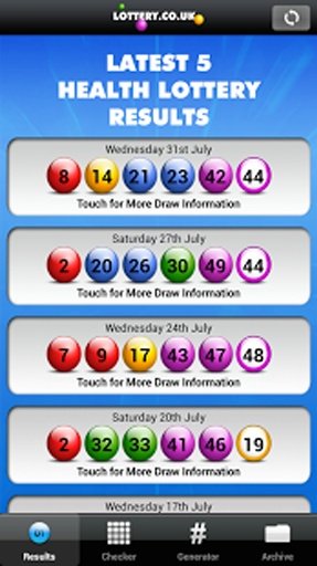 Health Lottery App 2.7 Play截图10