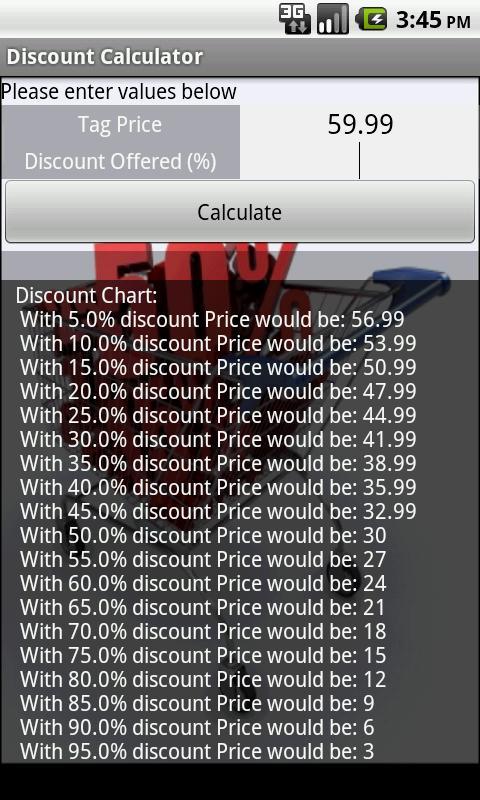 Free Discount Calculator截图1