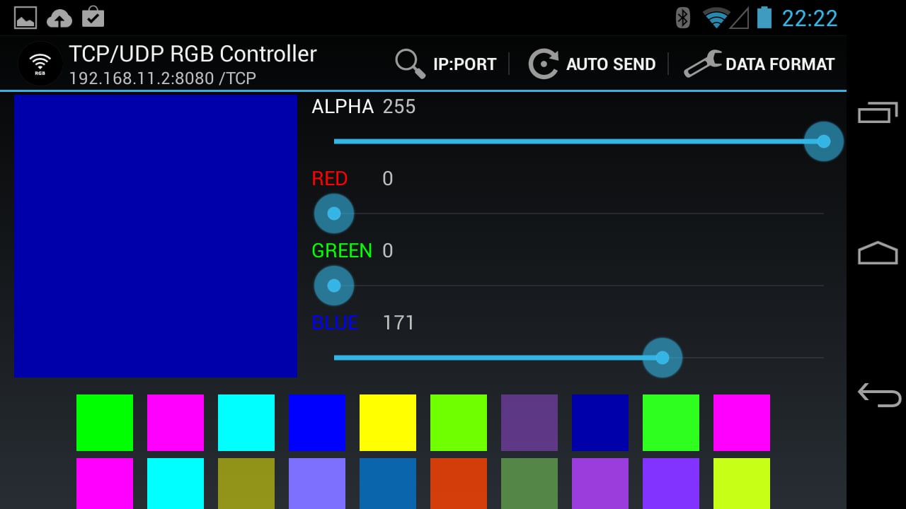 TCP/UDP RGB Controller截图1