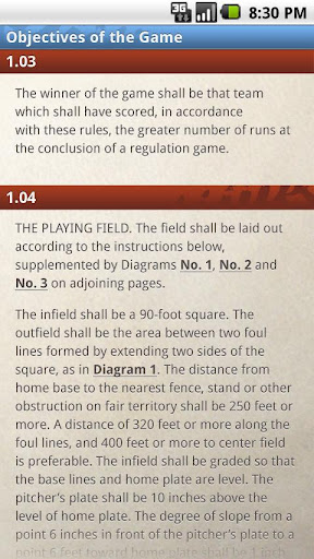 Official Rules of Baseball截图3